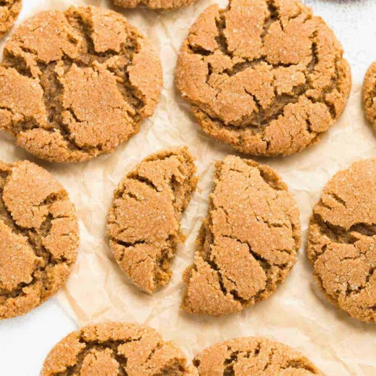 Chewy Gingersnap Cookies Baked By An Introvert