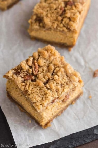 Pumpkin Crumble Bars Recipe | Baked by an Introvert