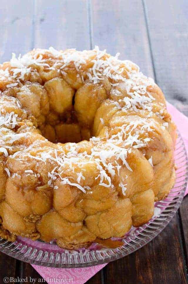 high angled view of Tropical Monkey Bread