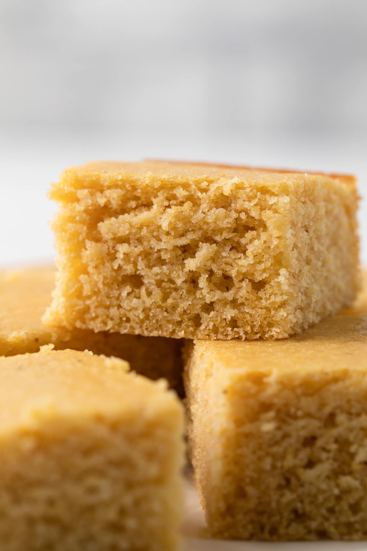 stack of maple brown butter cornbread