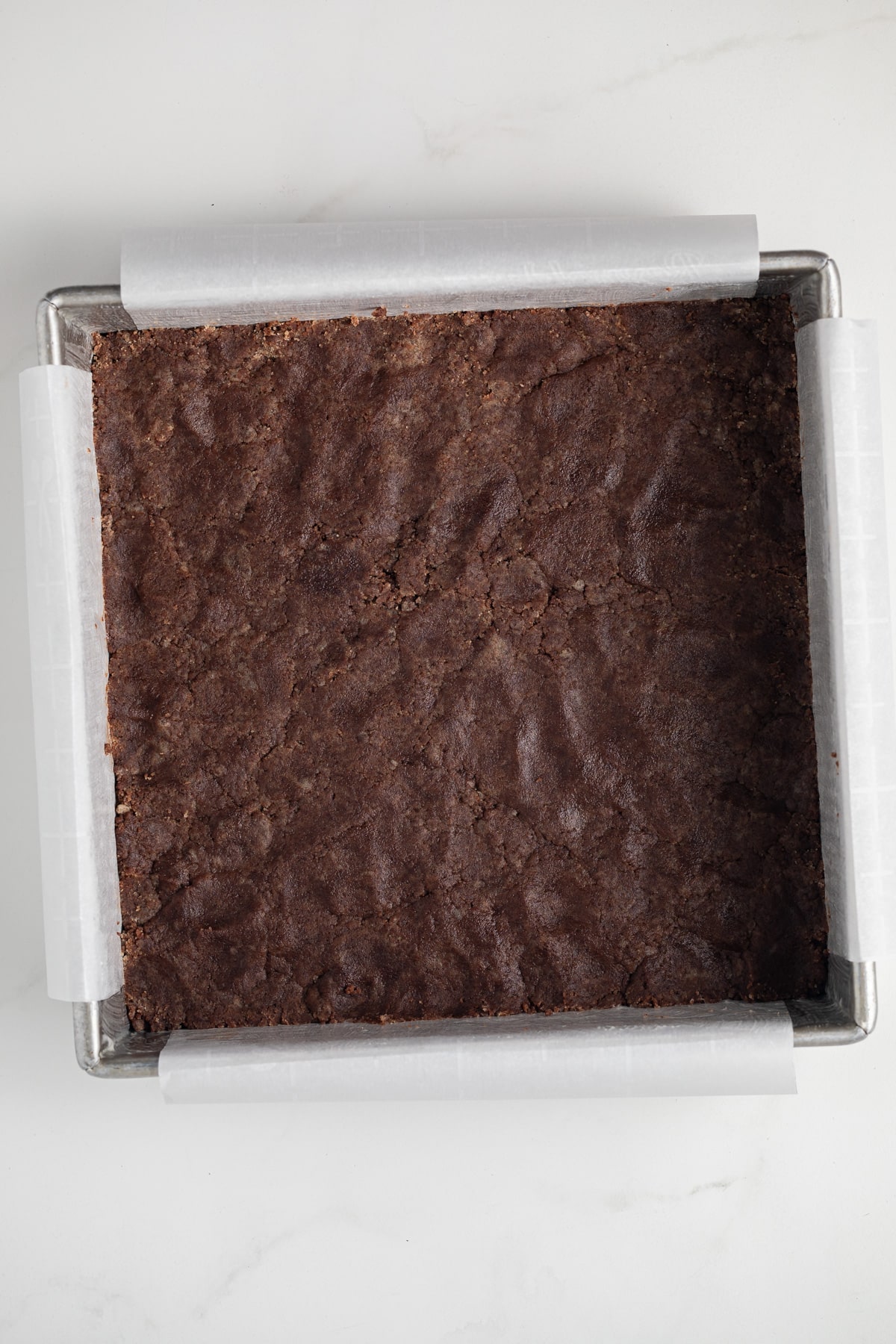 Unbaked chocolate crust.
