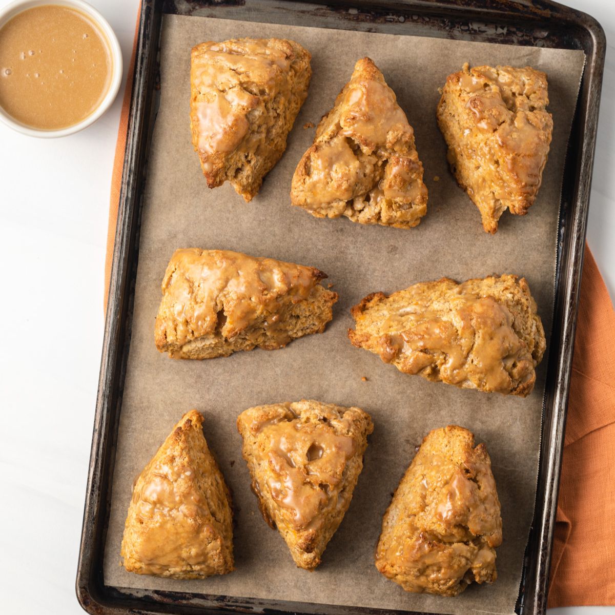 Glazed Sweet Potato Scones