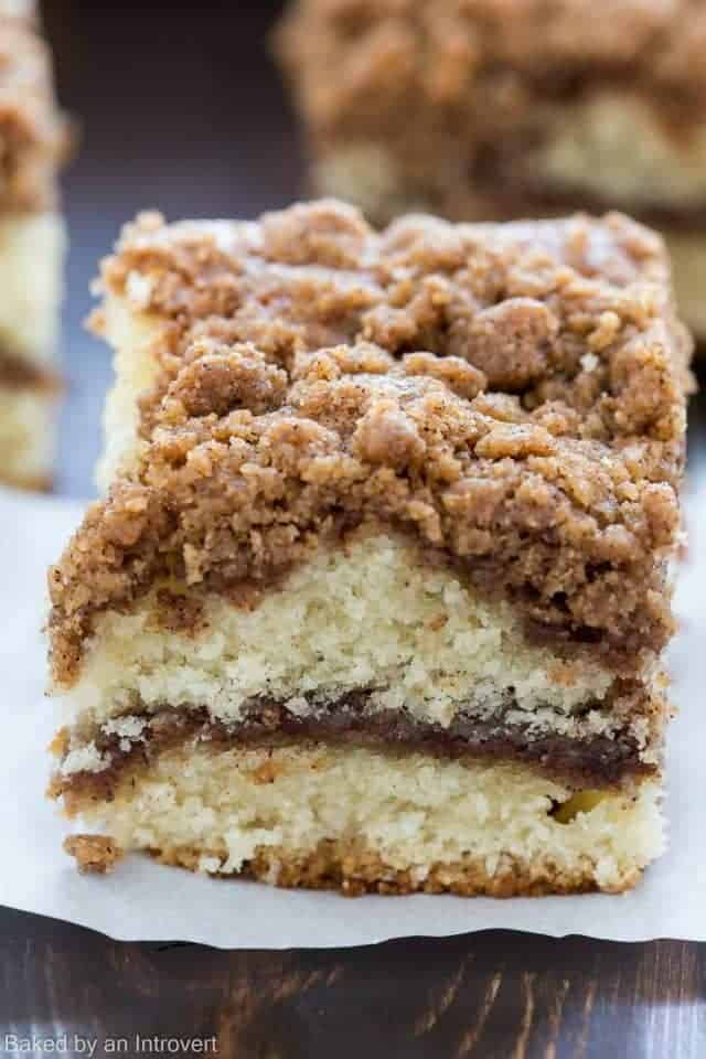 Cinnamon Crumb Coffee Cake Recipe Baked by an Introvert