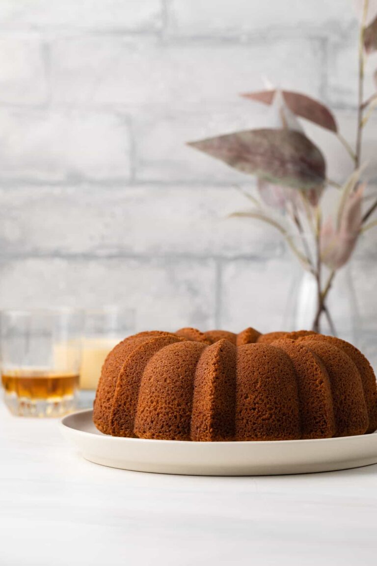 Eggnog Bundt Cake with Rum Glaze Baked by an Introvert