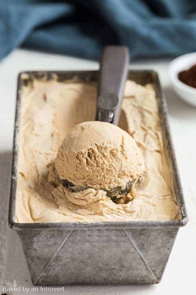Homemade Coffee Ice Cream Recipe | Baked by an Introvert