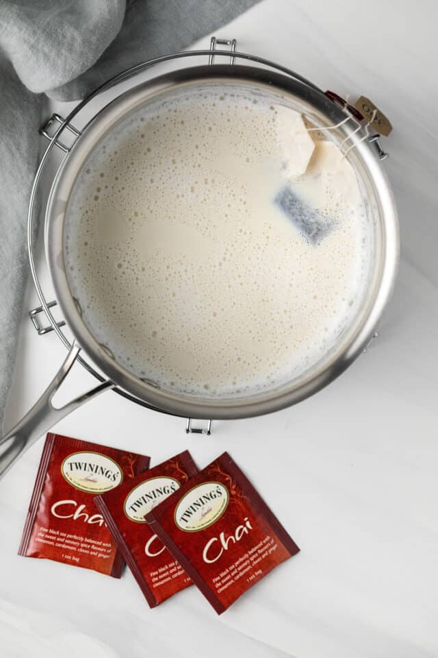 Chai cream filling being mixed