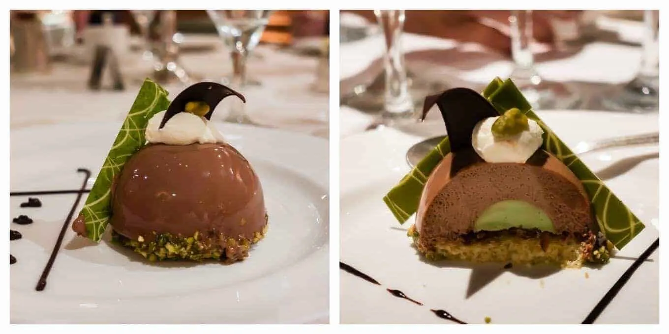 Chocolate Pistachio Dome from Princess Cruises