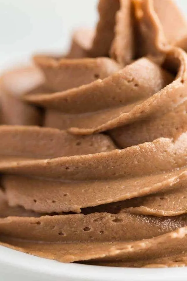 swirl of Nutella frosting