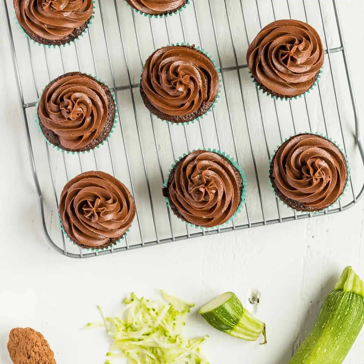 Chocolate Zucchini Cupcakes