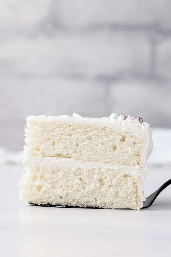 Moist White Cake Recipe with Buttercream Frosting l Baked by an Introvert