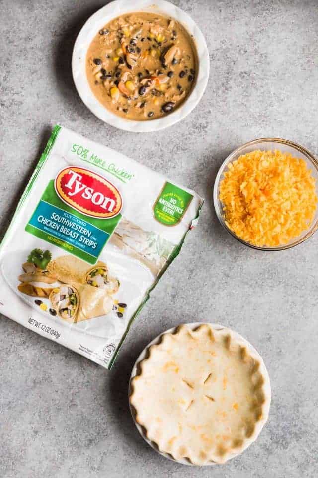 Southwest Chicken Pot Pie Baked by an Introvert