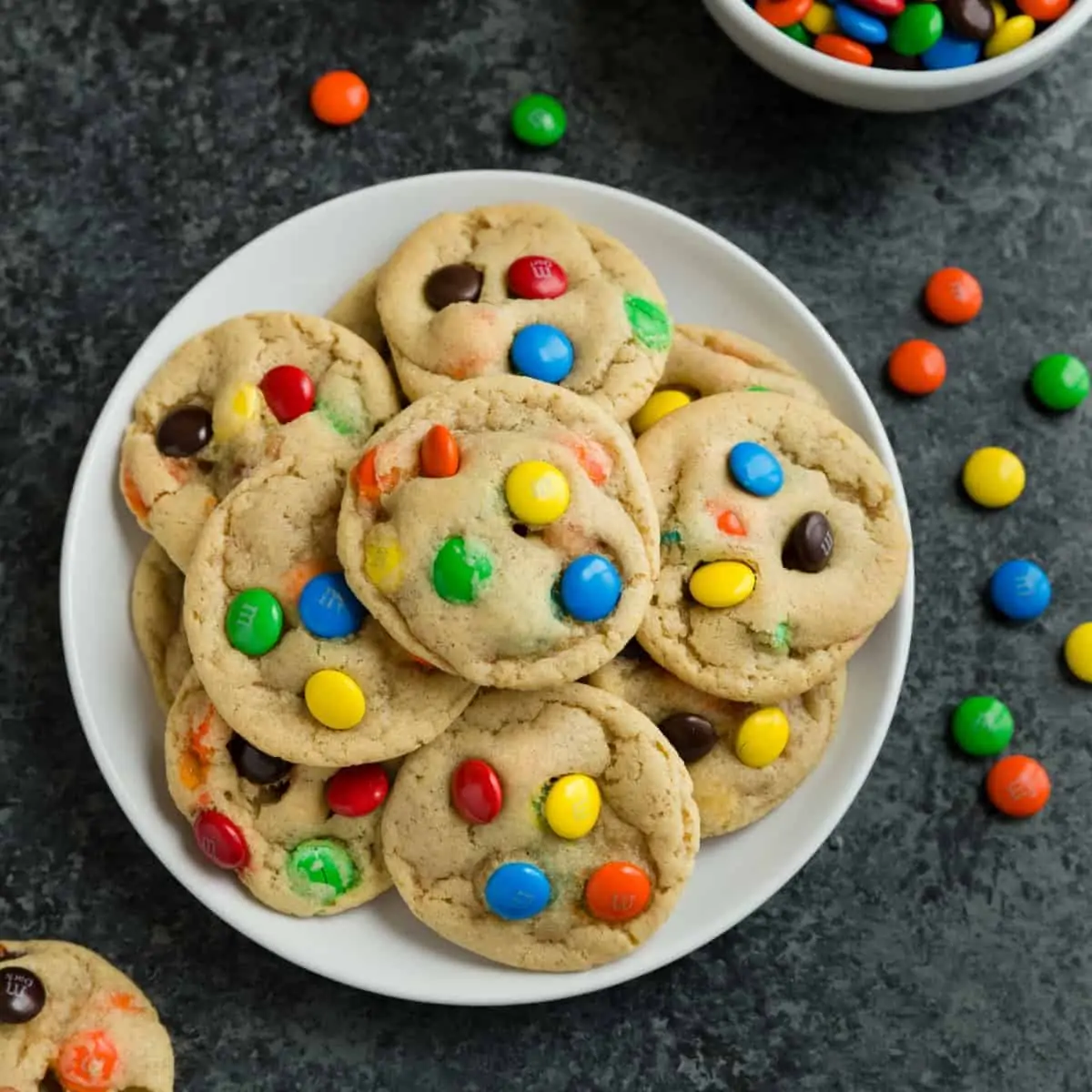 Chewy M&M Cookies