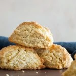 soft scones stacked on one another