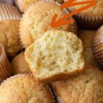 Basic Muffin Pinterest Image with text overlay.