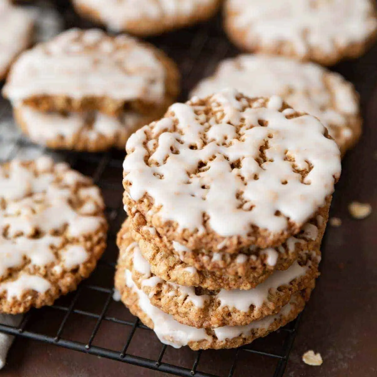 Iced Oatmeal Cookies