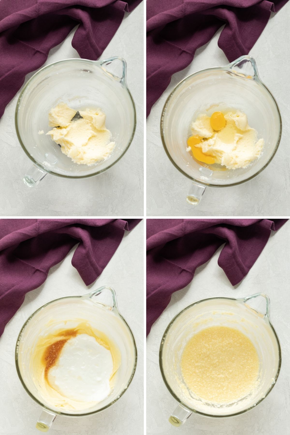 process shots for mixing wet ingredients