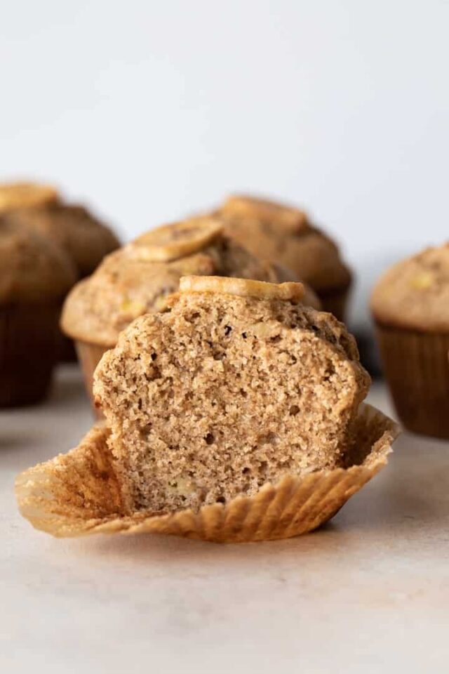 Whole Wheat Banana Muffins Recipe Baked by an Introvert