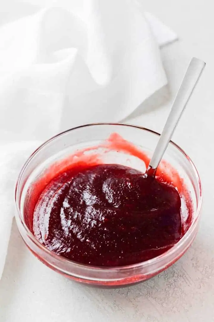 homemade strawberry jam for cheesecake