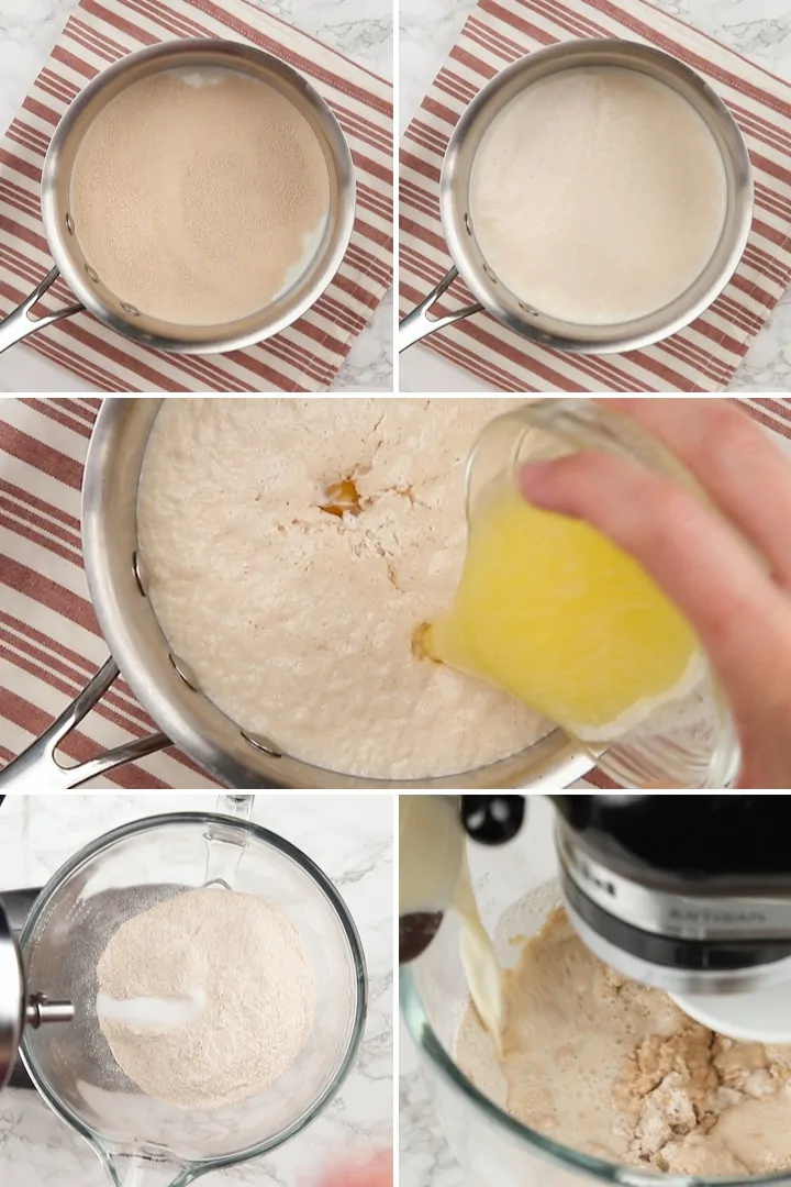 process for making whole wheat English muffin dough