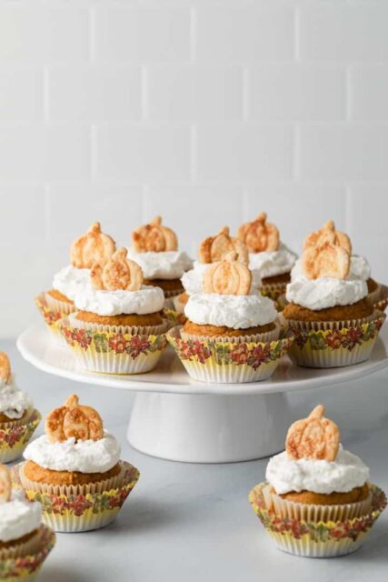 Pumpkin Pie Cupcakes Recipe | Baked by an Introvert®