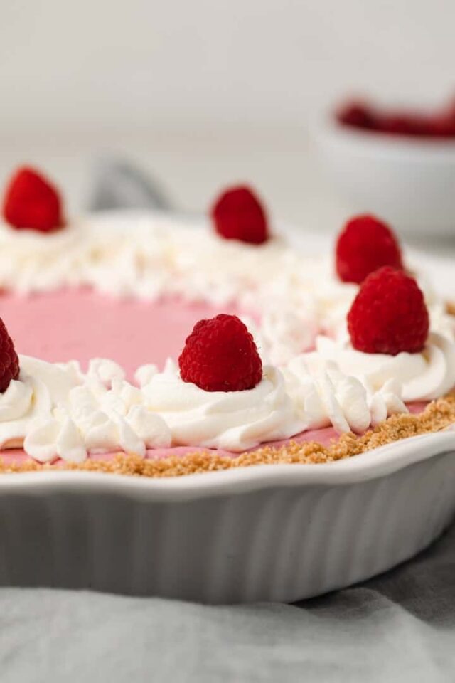 Sugar Free Raspberry Pie Recipe No Bake Raspberry Pie - Baked By An Introvert