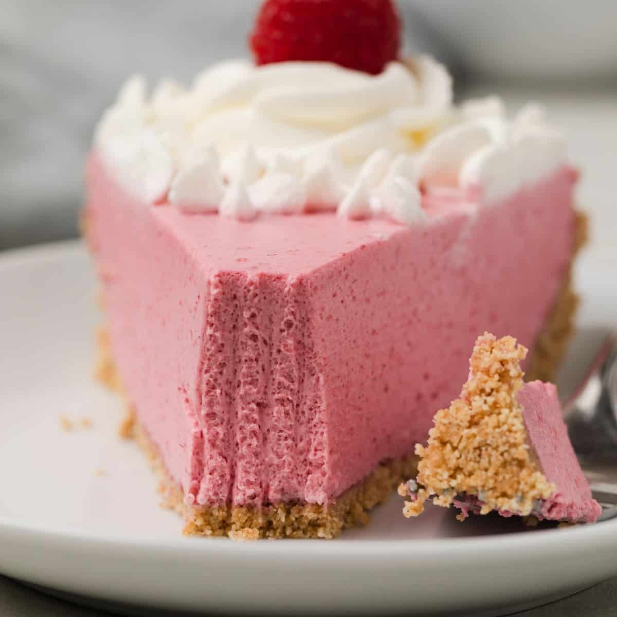 No Bake Raspberry Pie - Baked by an Introvert
