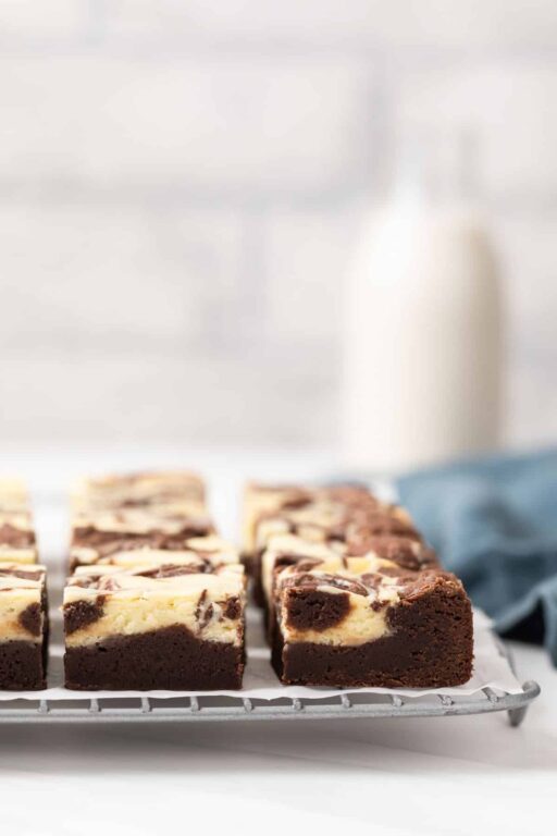 Swirled Cream Cheese Brownies Baked By An Introvert