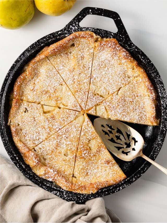 Maple Pear Clafoutis Story