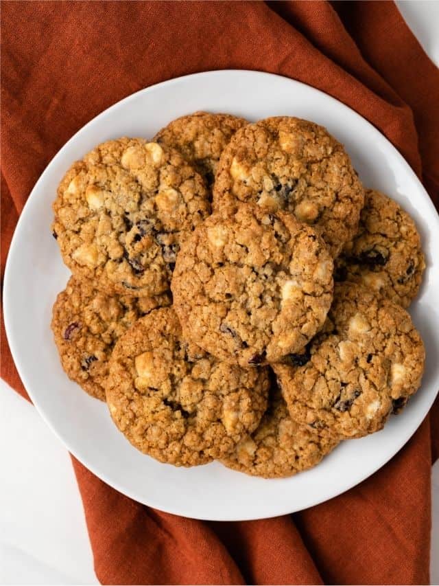 Cranberry White Chocolate Oatmeal Cookies Story