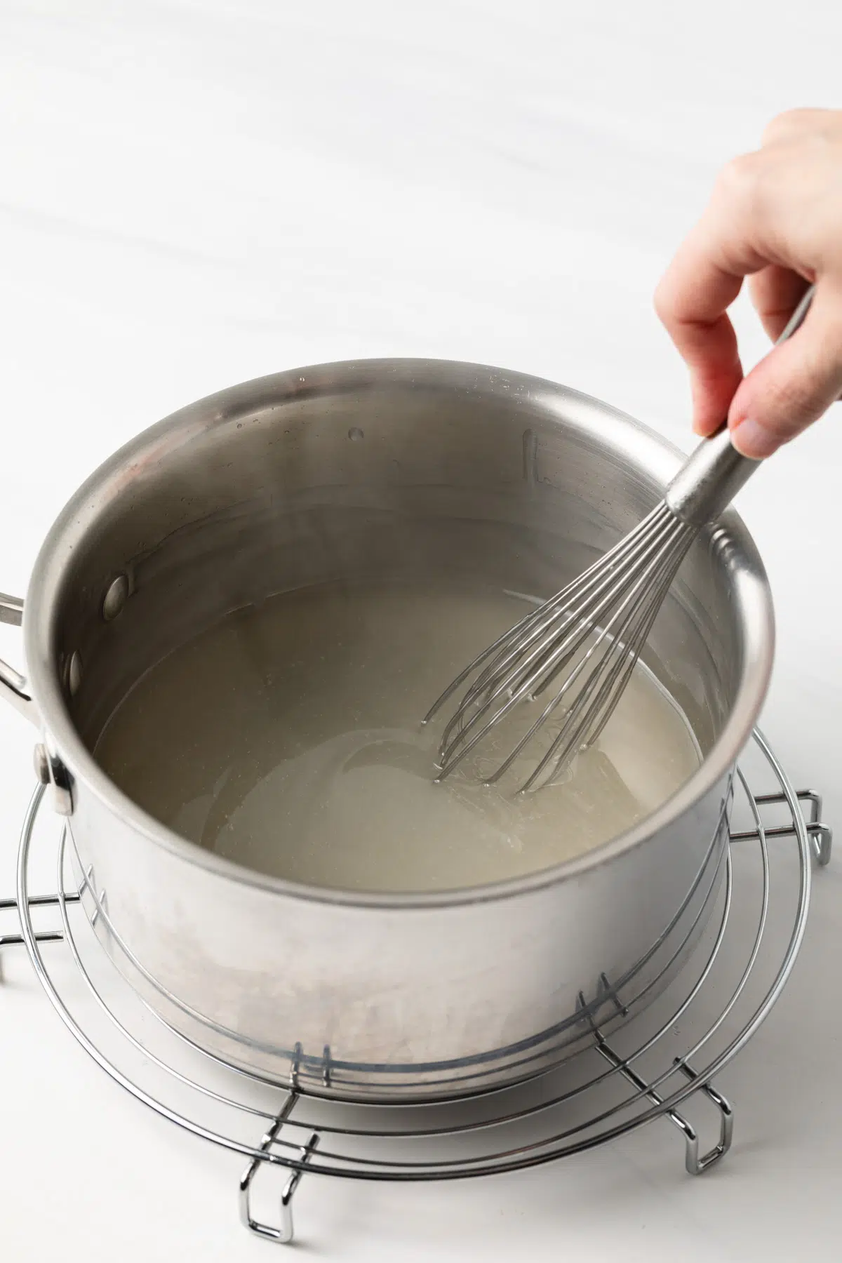 Cornstarch gel for lemon pie filling.