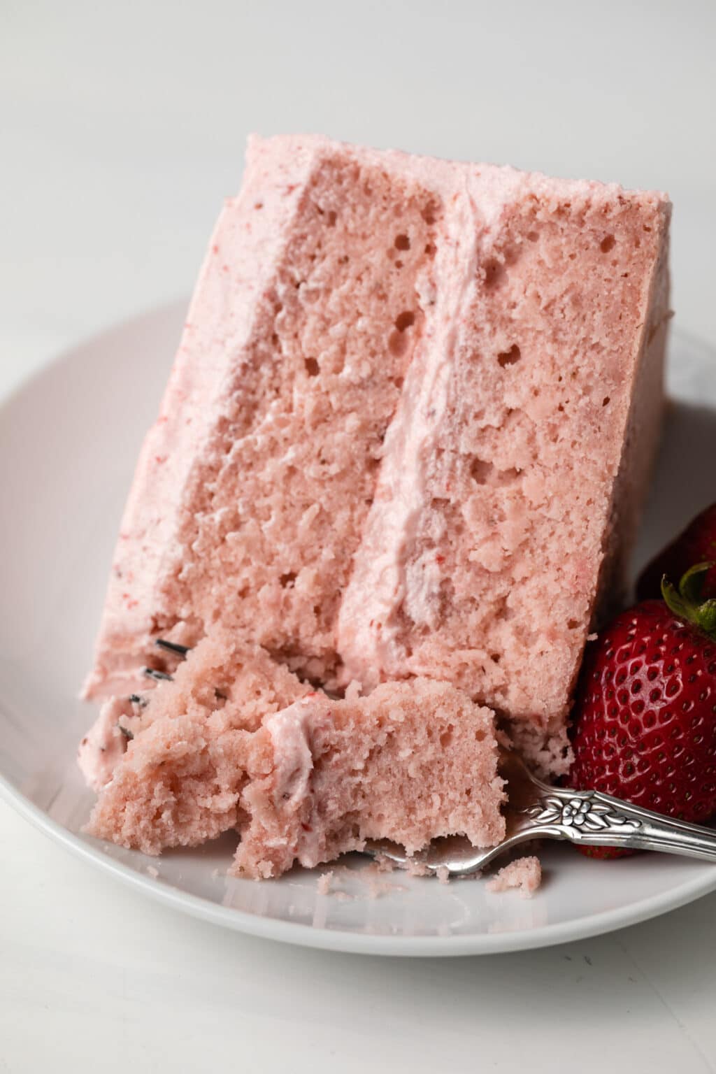 Strawberry Cake Baked By An Introvert