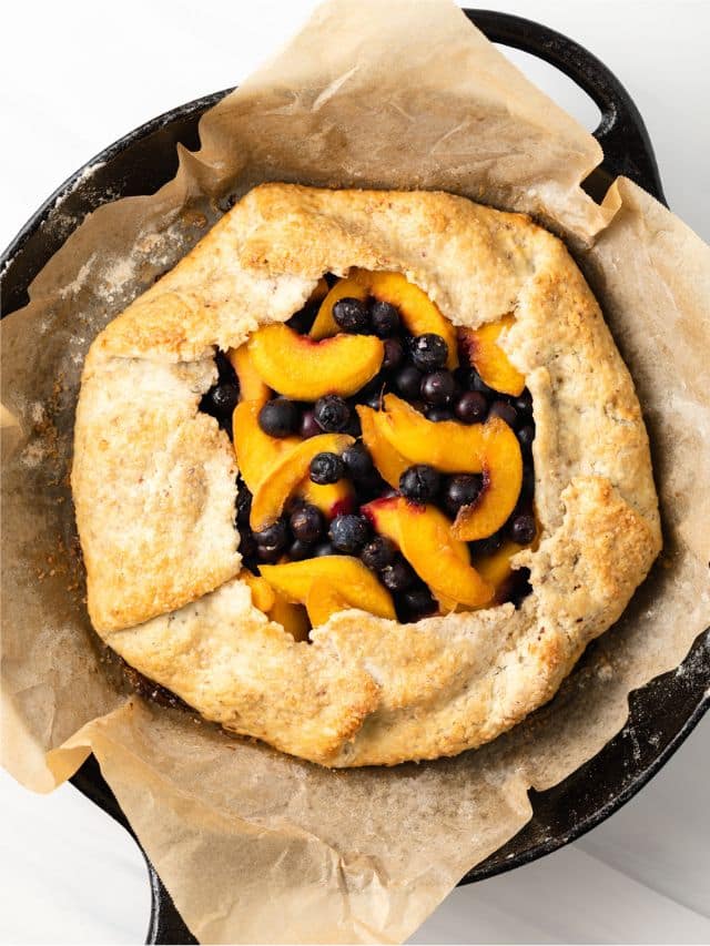 How to Make Peach Blueberry Galette