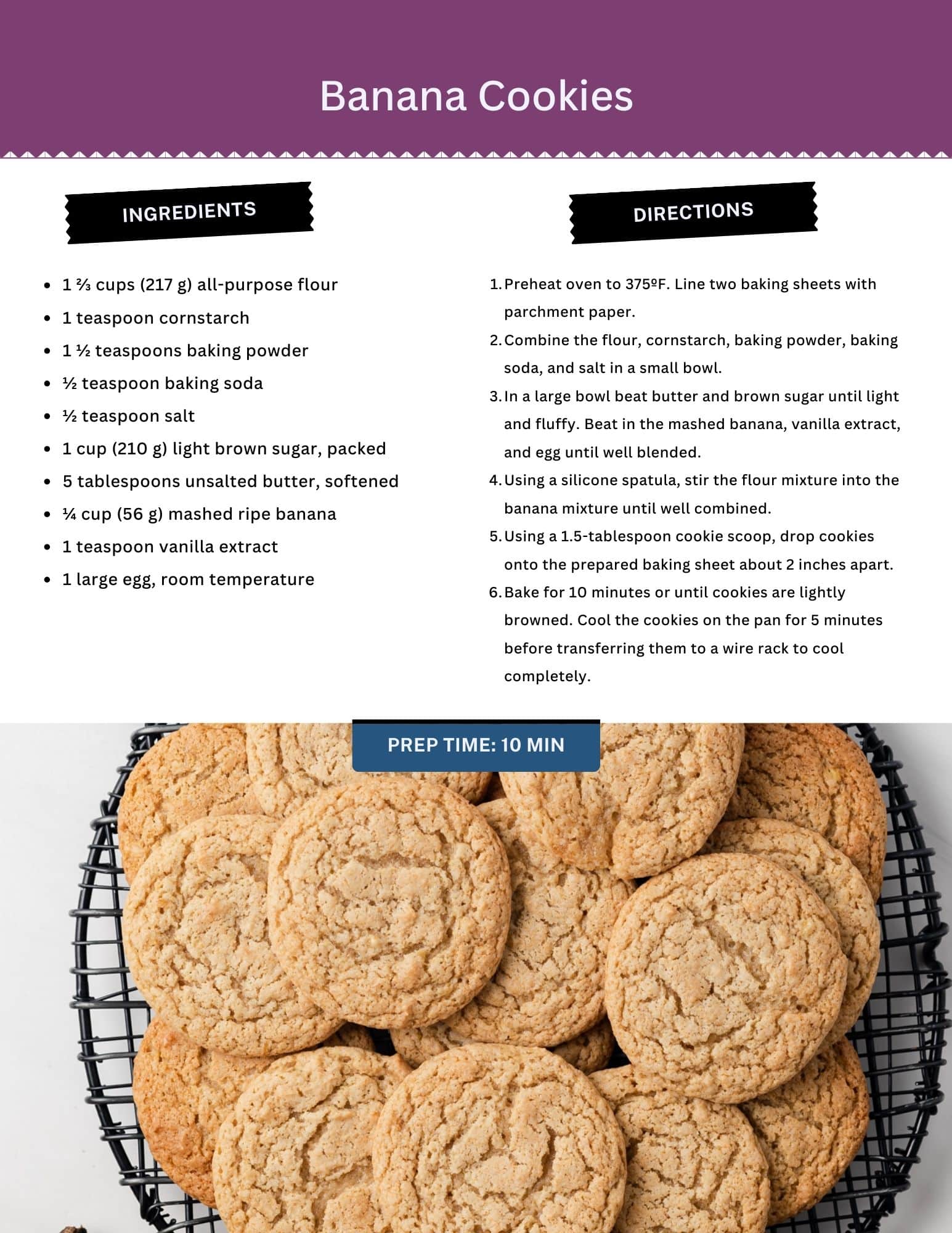 Baking ebook sample recipes.