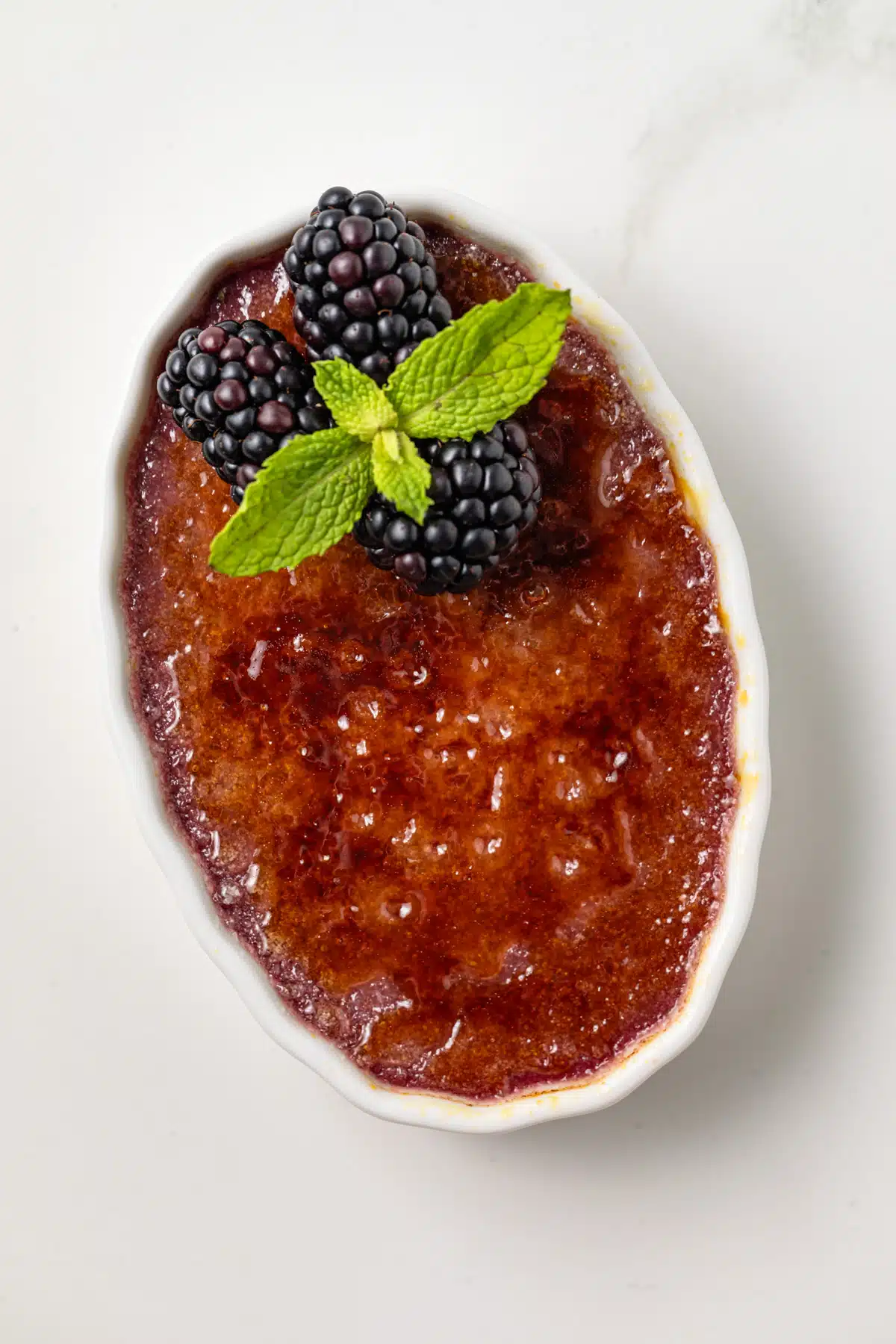 blackberry crème brûlée elegant French summer baked make-ahead