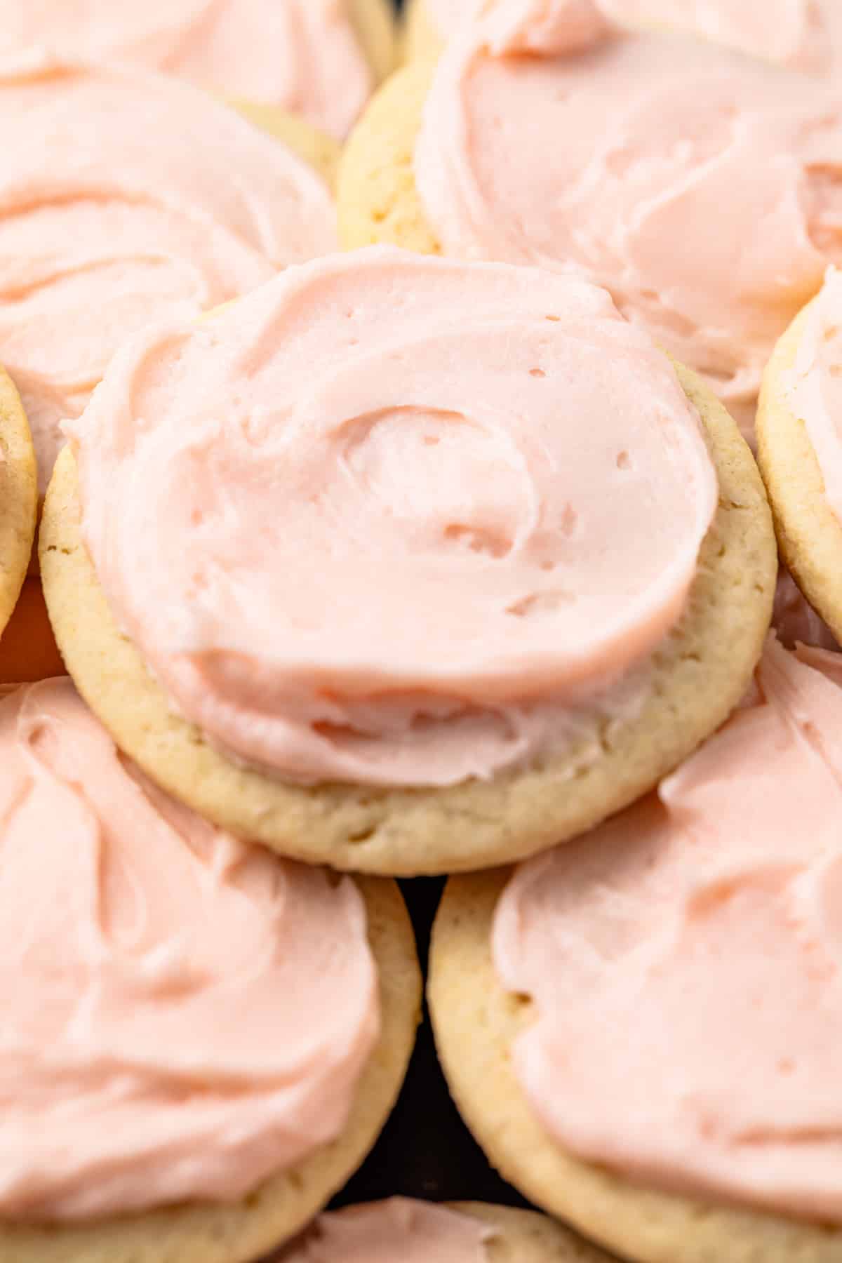 Close up of lofthouse cookies.